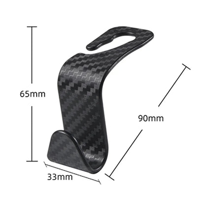 4Pcs Carbon Fibre Hook For Car Seat